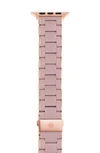Michele Apple Watch Silicone Wrapped Interchangeable Bracelet, 38-42mm In Rose