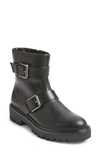 Nordstrom Macombs Water Resistant Moto Boot In Black