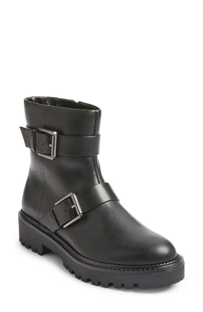 Nordstrom Macombs Water Resistant Moto Boot In Black