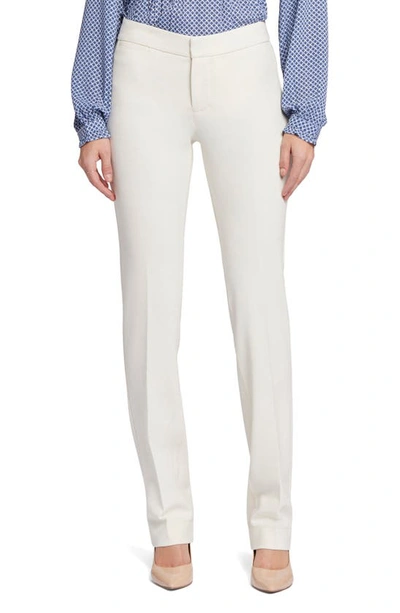 Nydj Stretch Knit Trousers In Vanilla