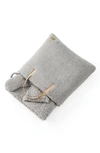 Ugg Original Faux Shearling Throw Blanket & Eye Mask Sleep Set In Grey Tones