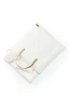 Ugg (r) Original Faux Shearling Throw Blanket & Eye Mask Sleep Set In White Tones