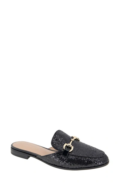 Bcbgeneration Zorie Bit Mule In Black Rock Glitter