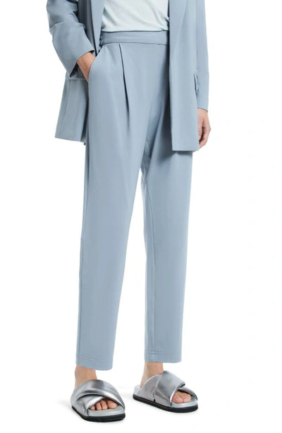 Allsaints Aleida Jersey Crop Trousers In Storm Cloud Blue