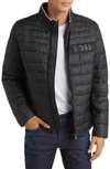 Hugo Boss Darolus Quilted Puffer Jacket In Black