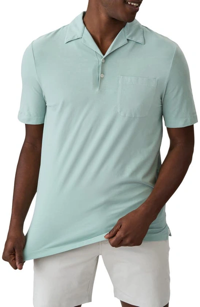 Good Man Brand Flex Pro Lite Stretch Cotton Camp Polo In Ether