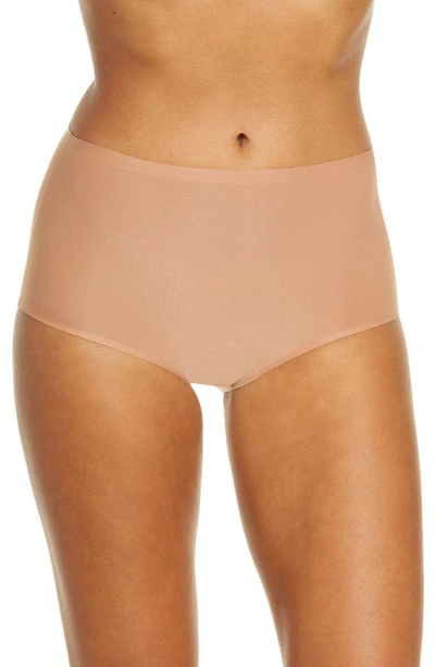 Chantelle Lingerie Soft Stretch High Waist Briefs In Mocha Mousse-pc