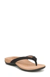 Vionic Mattie Flip Flop In Black