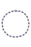 Bony Levy El Mar Station Bracelet In White Gold/ Diamond/ Sapphire
