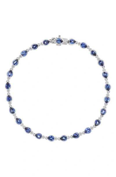 Bony Levy El Mar Station Bracelet In White Gold/ Diamond/ Sapphire