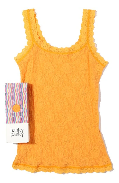 Hanky Panky Signature Lace Camisole In Ginger Shot Orange