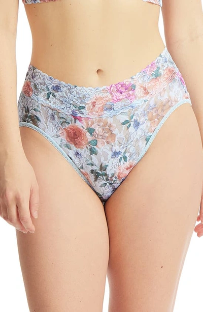 Hanky Panky Print Lace Briefs In Tea For Two