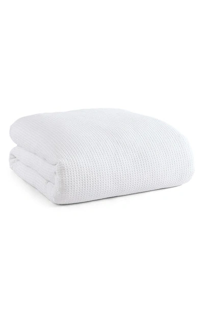 Dkny Modern Waffle Cotton Comforter & Sham Set In White