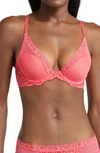 Natori Feathers Underwire Contour Bra In Hibiscus