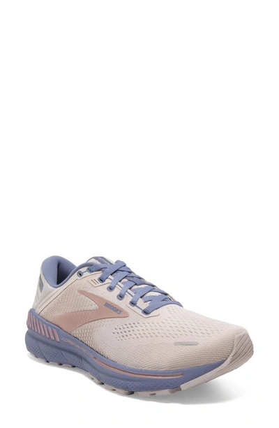 Brooks Adrenaline Gts 22 Trainer In Lilac/ Tempest/ Pink