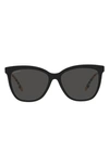 Burberry 56mm Square Sunglasses In Dark Grey