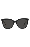 Burberry 56mm Square Sunglasses In Black