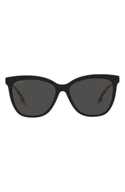 Burberry 56mm Square Sunglasses In Dark Grey