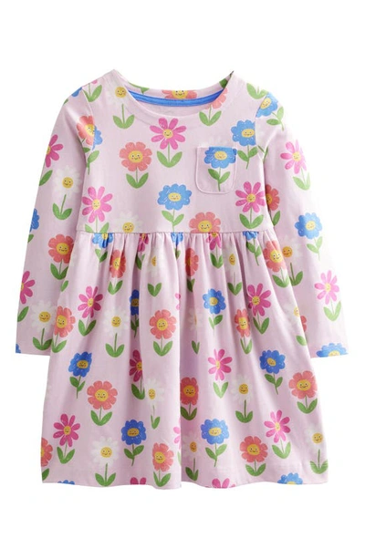 mini boden long sleeve dress Size 5-6: Mini Boden Pink/Colorful Floral Long Sleeve Dress