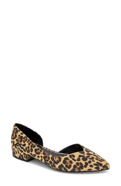 Kenneth Cole Carmina Half D'orsay Flat In Animal