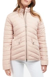 Barbour Cavalry Stretch Quilted Jacket In Rose Dust/ Rose Dust Marl