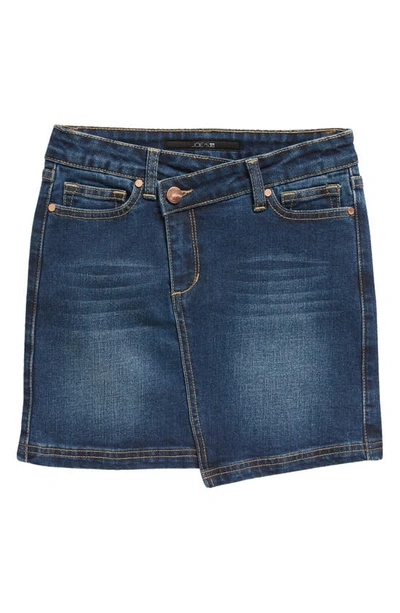 Joe's Kids' The Angle Crossover Waist Jean Skirt In Cadet