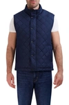 Cole Haan Quilted Vest In Navy