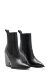 Allsaints Ria Wedge Chelsea Boot In Black