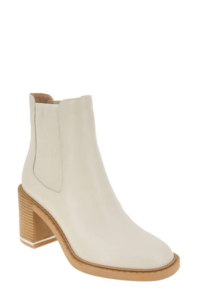 Bcbgeneration Boxxa Block Heel Chelsea Boot In Stone