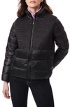 Bernardo Diamond Quilted Puffer Jacket In Black