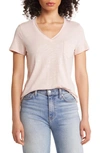 Caslon V-neck Short Sleeve T-shirt In Pink Smoke