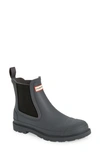 Hunter Commando Waterproof Chelsea Boot In Luna/ Black