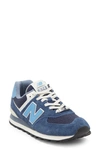 New Balance 574 Sneaker In Blue Navy/ Light Blue