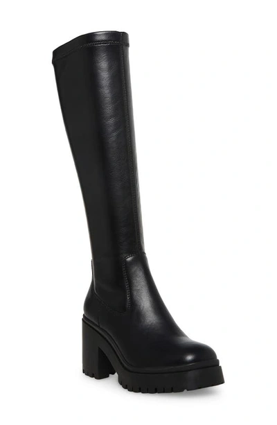 Blondo Rouse Waterproof Knee High Boot In Black Stretch