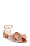 Loeffler Randall Dahlia Ankle Strap Knotted Sandal In Dune