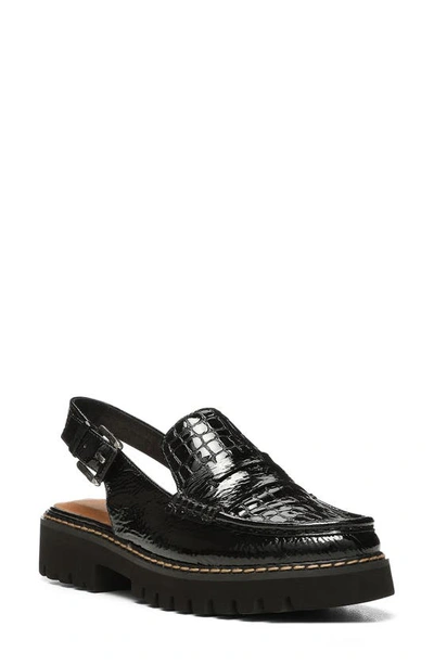 Donald Pliner Slingback Moc Toe Loafer In Black