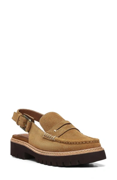 Donald Pliner Slingback Moc Toe Loafer In Saddle