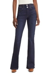 FRAME LE HIGH TWO-BUTTON FLARE JEANS
