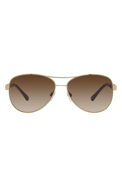 Burberry 59mm Pilot Sunglasses In Brown Gradient