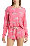 Honeydew Intimates Play It Cool Short Pajamas In Pink Cheetahs