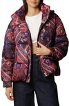 Avec Les Filles Patchwork Quilted Hooded Puffer Coat In Lolita Patchwork