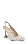 Vionic Adalena Pointed Toe Pump In Marshmallow/ Dark Taupe