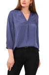 Vince Camuto Rumple Fabric Blouse In Dusk