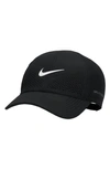 Nike Unisex Dri-fit Adv Club Unstructured Tennis Cap In Black/ White