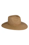 Eric Javits Sunshade Straw Fedora Hat In Natural