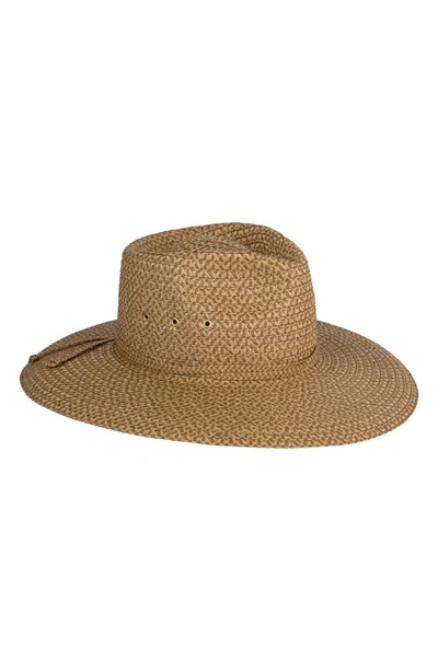 Eric Javits Sunshade Straw Fedora Hat In Natural