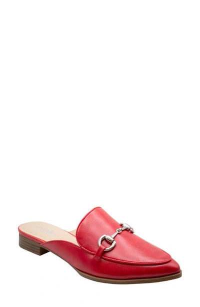 Charles By Charles David Eleanor Pointed Toe Mule In Red