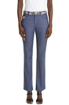 ST JOHN TWEED DETAIL STRETCH DENIM TROUSER JEANS