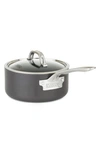 Viking 3-quart Hard Anodized Nonstick Saucepan With Lid In Dark Grey