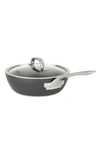 Viking 3-quart Hard Anodized Nonstick Saucier With Lid In Dark Grey